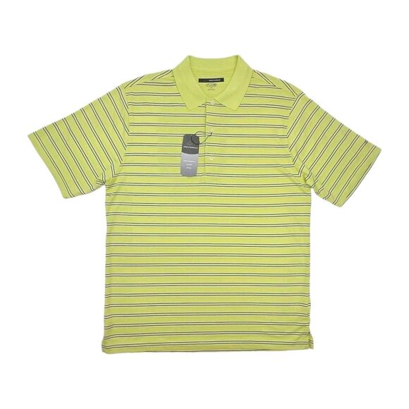 Greg Norman Collection Other - Greg Norman Polo Shirt Golf Play Dry Yellow Black Stripe Men Sz Medium NEW